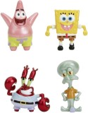 Set 4 figurine metalice - Sponge Bob - Sponge Bob, Squidward, Patrick, Mr.Krabs | Jada Toys
