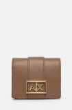 Armani Exchange portofel femei, culoarea maro, 948600 4F786