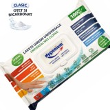 Cumpara ieftin Servetele umede cu otet si bicarbonat Hygienium, pachet XXL 100 de bucati