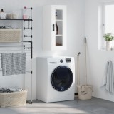 VidaXL Dulap montat pe perete, alb, 34,5x34x90 cm 828932