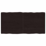 vidaXL Blat masă, 120x60x4 cm, gri, lemn stejar tratat contur organic