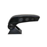 Cotiera Auto Universala Neagra Reglabila, Baza Metalica, 33.5cm, Plastic Rezistent, Montaj Consola Centrala