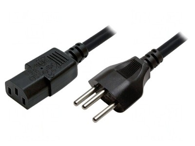 Cablu Alimentare Negru 1.8m IEC C13 SEV-1011 3x0.75mm2 foto
