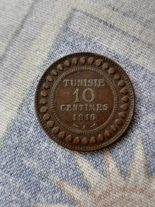 10 centimes 1916 A. TUNISIA