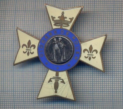 AX 879 INSIGNA -RELIGIOASA - DIOCESE DE ROUEN - FRANTA -PENTRU COLECTIONARI foto