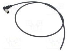Conector M12 mufă tată 4 pini &icirc;n unghi cablu 1m HARTING PUR