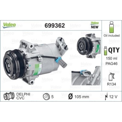 Compresor climatizare Valeo 699362 foto