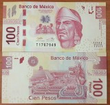 Bancnota Mexic 100 Pesos 2019 - P124 UNC ( serie BJ )