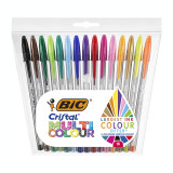 Cumpara ieftin Set pix Bic Cristal Multicolour medium 15 culori/set