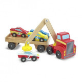 Transportor de masini cu elevator magnetic Melissa and Doug, 3 ani+