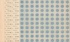 1902 Romania - Fondul National Evreiesc, coala de 100 vignete de ajutor pentru evrei, Nestampilat