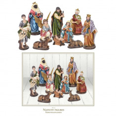 Ambiance Set figurine decorative de Craciun Nasterea Domnului, 10 buc. GartenMobel Dekor