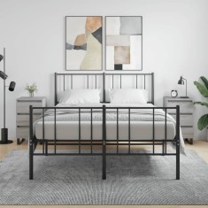 vidaXL Noptiere, 2 buc., gri sonoma, 40x35x69 cm, lemn compozit