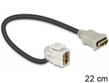 KEYSTONE MODUL HDMI BUCHSE &gt; HDMI BUCHSE 110&deg; MIT KABEL 86326 DELOCK
