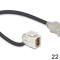KEYSTONE MODUL HDMI BUCHSE &gt; HDMI BUCHSE 110&deg; MIT KABEL 86326 DELOCK