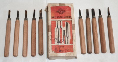 DALTI PENTRU SCULPTORI in cutia originala - Cooperativa Metalul Targu Mures 1973 foto