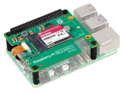 Adaptor Raspberry Pi 5 M.2 HAT cu SSD 512GB FLASH foto