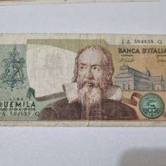 bancnota italia 2000 L 1976