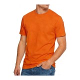 USALL Bărbați Tricou din bumbac simplu cu m&acirc;neci lungi, cămașă casual, tricou vintage casual cu greutate mare