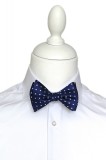 Papion barbati self tie bleumarin