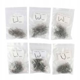 Cumpara ieftin Set 600 capete pentru pistol de lipit, PAQIN, 6 Dimensiuni, Pentru plastic, Argintiu