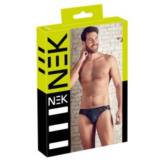 Chiloti Barbati Sexy din Plasa cu Dungi Adam NEK - Albastru