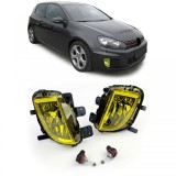 Faruri de ceata galbene din sticla clara pentru VW Golf VI 6 GTI GTD Performance AutoTuning