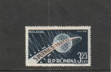ROMANIA 1958 LP 460 AL III-LEA SATELIT ARTIFICIAL SPUTNIK III NESTAMPILAT