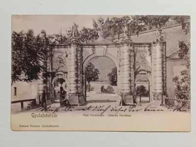 1906 - Alba Iulia, poarta Carol (jud. Alba) foto