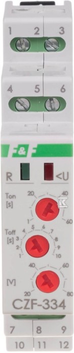 Releu Monitorizare Tensiune DIN SPDT - CZF-334-TRMS