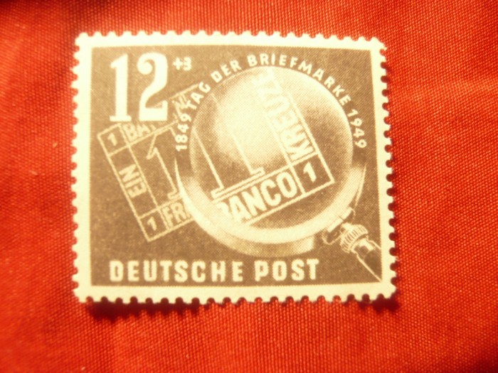 Serie 1 valoare DDR 1949 - Ziua Timbrului