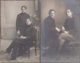 P195 Lot de 2 poze elevi, B&acirc;rlad, 1913