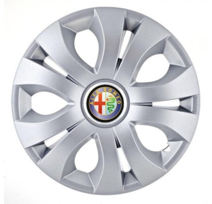 Set 4 Capace Roti Autohelix MSA&reg; potrivite jantelor de 14 inch, Compatibil Cu Alfa Romeo, model Top Gray