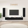 VidaXL Set comodă TV 5 pcs Stejar negru Lemn compozit
