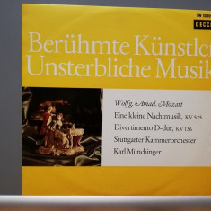 Mozart – Eine Kleine Nacht Musik /Divertimento (1967/Decca/RFG) -VINIL/Impecabil