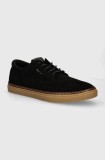 Gant pantofi de piele intoarsa Prepville barbati, culoarea negru, 29633679 G00