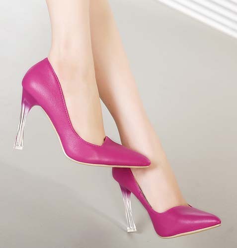 CH2326-55 Pantofi office cu varf ascutit si toc inalt