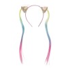 Bentita Copii Urechi Rainbow 36cm - Carnaval, Petreceri, Serbare, Fete +3 Ani