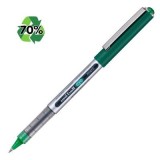 Roller Uni-ball Eye Micro UB-150E, 0. 5mm, cu capac, 70% din materiale reciclate, verde