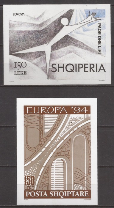 ALBANIA 1994,1995 EUROPA CEPT ( 2 colite ndt.) MNH