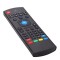 Telecomanda cu tastatura Techstar&reg; MX3 Air Mouse, 2.4G, USB, pentru Android Smart TV Box, proiector HTPC Mini PC, PS3/4 Xbox 360, Negru
