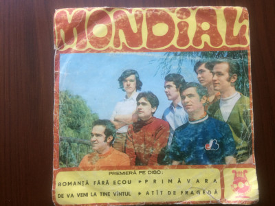 Mondial Romanta fara ecou primavara atat de frageda disc vinyl single muzica pop foto