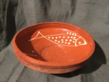 Arta si Traditie - Farfurie / Blid / Strachina / Castron de Horezu judetul Valcea / Oltenia cu initialele B. I. !