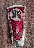 QW9 - N7 95 - Insigna - tematica sport - JO Moscova 1980 - Misha - judo, Europa