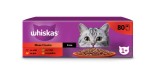 Hrana umeda pentru pisici Whiskas, selectii clasice de carne in sos, 80 x 85 g