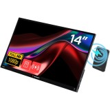 Monitor tactil portabil 14 Verbatim incl PBCarcasa plastic/PB 5000mAh/FHD 1920x1080