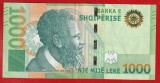 (2) BANCNOTA ALBANIA - 1000 LEKE 2019, PORTRET PJETER BOGDANI, STARE FOARTE BUNA