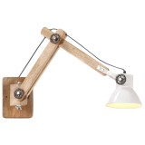 Lampa de perete, stil industrial, alb, rotund, E27 GartenMobel Dekor, vidaXL