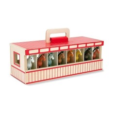 Grajd portabil cu 8 cai Melissa and Doug foto