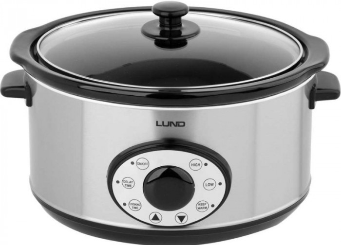 LUND Oala electrica de gatit, SLOW COOKER, 280 W, 4.5 L, cu timer